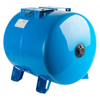 Гидроаккумулятор 50 л. горизонтальный (цвет синий) Stout